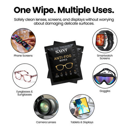 Anti fog wipes cleaner