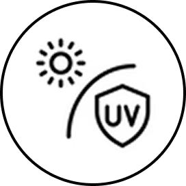 Icon showing glare being cut by a polarized lens