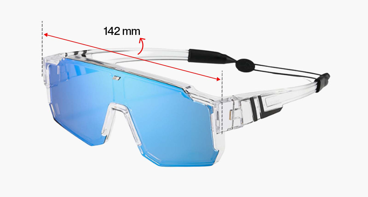 SAINT Sporting Fit-Overs shown over a pair of prescription glasses