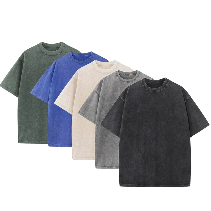 Essential 5-Pack - 230GSM Vintage Loose-Fit Washed Tee