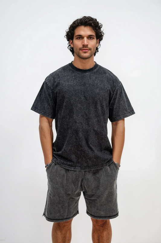 230GSM Vintage Loose-Fit Washed Tee.