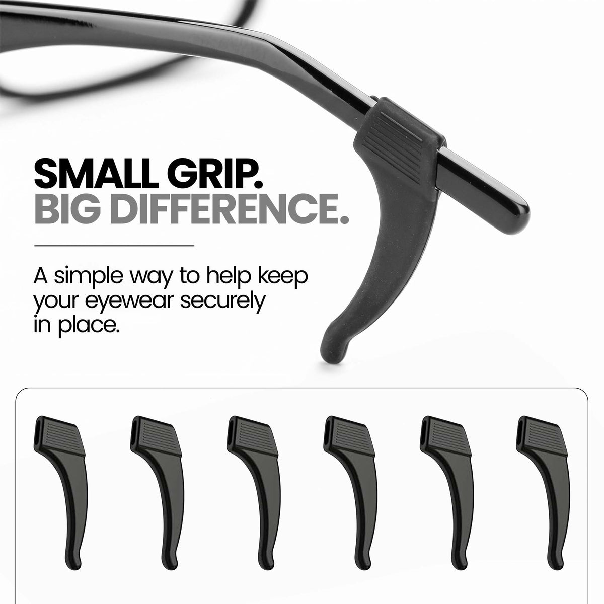 Anti-Slip Glasses Ear Hook Grip (3 pack)
