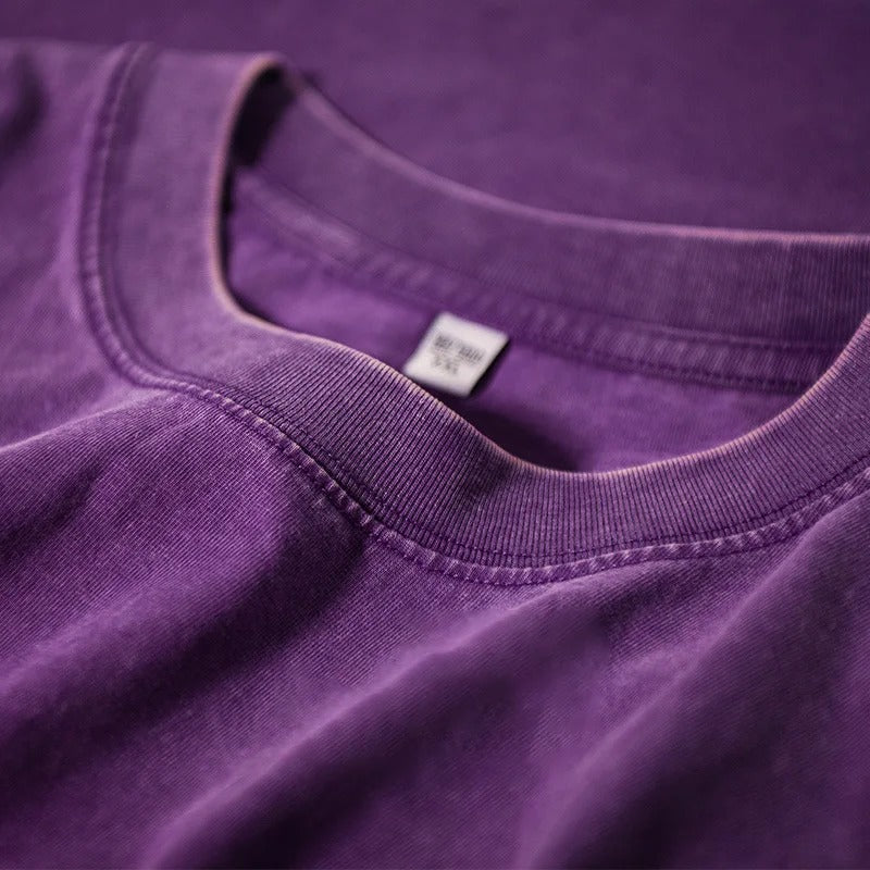 230GSM Vintage Loose-Fit Washed Tee..