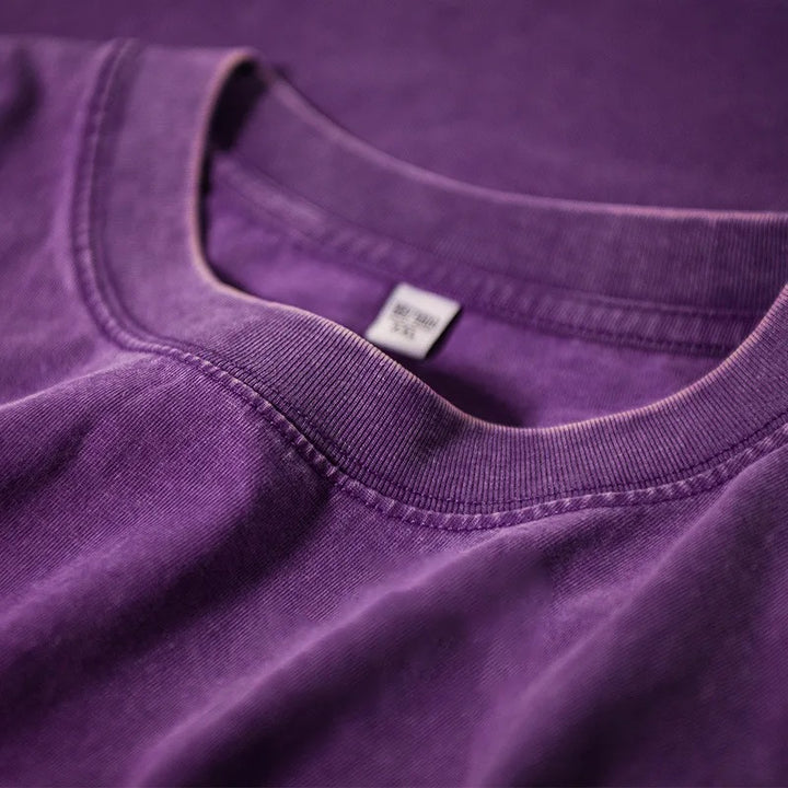 230GSM Vintage Loose-Fit Washed Tee..