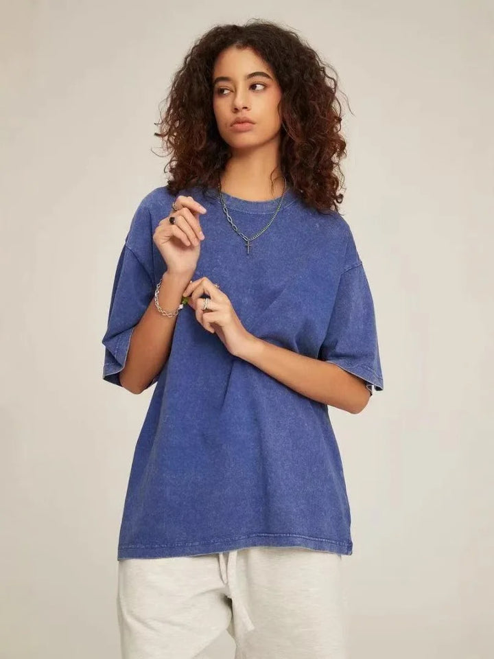 230GSM Vintage Loose-Fit Washed Tee..