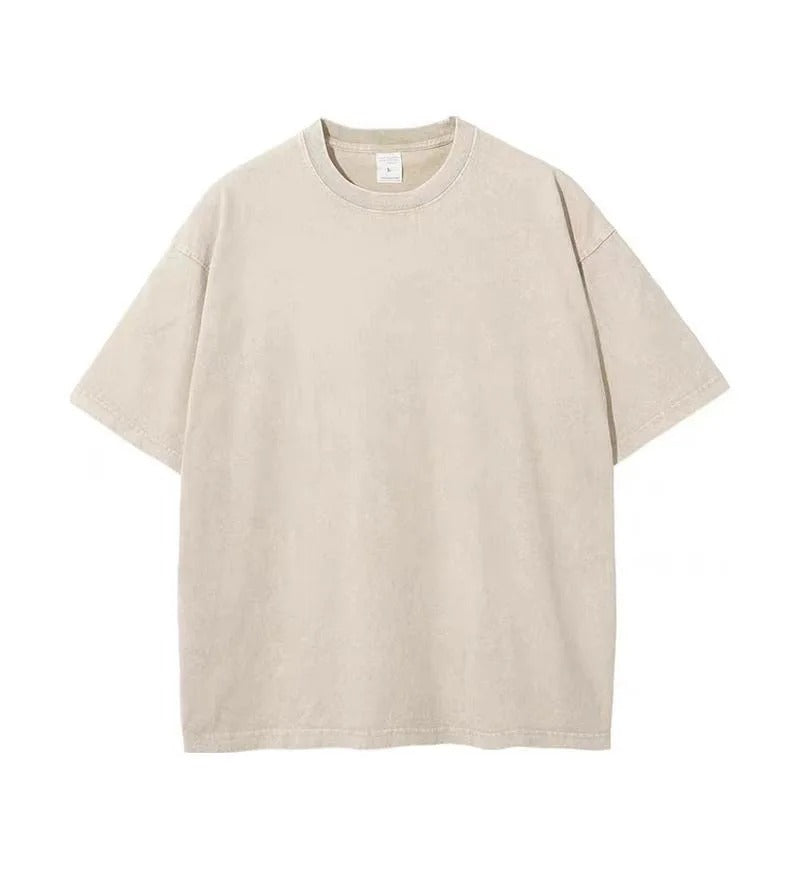 230GSM Vintage Loose-Fit Washed Tee..