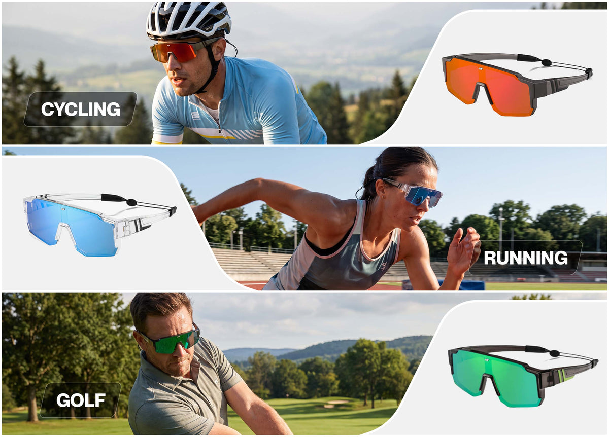 SAINT Sporting Fit-Overs worn over prescription glasses outdoors
